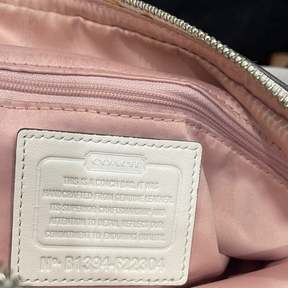 Ivory Leather Coach Kristin Satchel - Picture 6 of 16